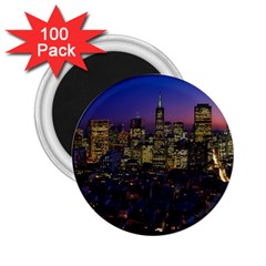 San Francisco California City Urban 2 25  Magnets (100 Pack)  by Nexatart