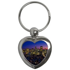 San Francisco California City Urban Key Chains (heart)  by Nexatart