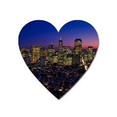 San Francisco California City Urban Heart Magnet by Nexatart