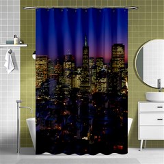 San Francisco California City Urban Shower Curtain 48  X 72  (small)  by Nexatart