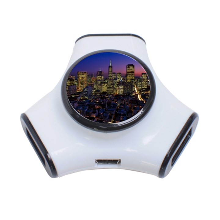 San Francisco California City Urban 3-Port USB Hub