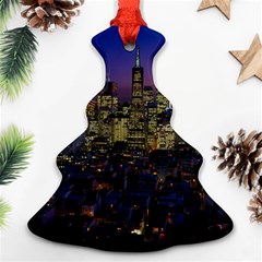 San Francisco California City Urban Ornament (christmas Tree)  by Nexatart