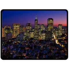 San Francisco California City Urban Double Sided Fleece Blanket (large)  by Nexatart