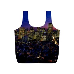 San Francisco California City Urban Full Print Recycle Bags (s)  by Nexatart