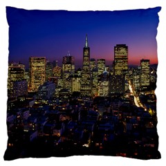 San Francisco California City Urban Large Flano Cushion Case (two Sides) by Nexatart