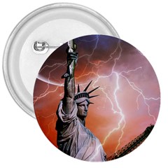 Statue Of Liberty New York 3  Buttons by Nexatart