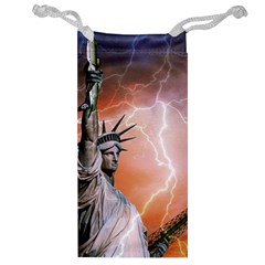 Statue Of Liberty New York Jewelry Bag by Nexatart