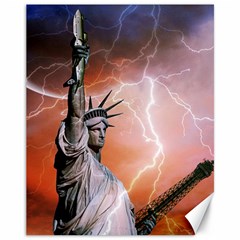 Statue Of Liberty New York Canvas 11  X 14   by Nexatart