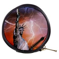 Statue Of Liberty New York Mini Makeup Bags by Nexatart