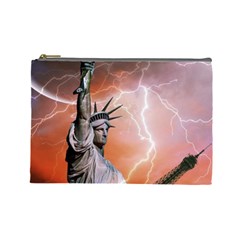 Statue Of Liberty New York Cosmetic Bag (large)  by Nexatart