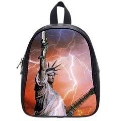 Statue Of Liberty New York School Bag (small) by Nexatart