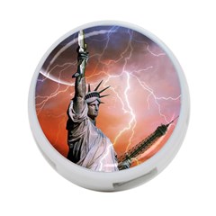 Statue Of Liberty New York 4-port Usb Hub (one Side) by Nexatart