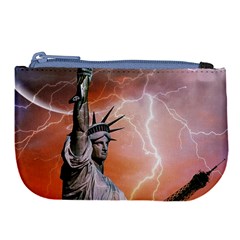 Statue Of Liberty New York Large Coin Purse by Nexatart