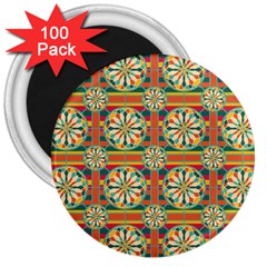 Eye Catching Pattern 3  Magnets (100 Pack) by linceazul