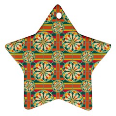 Eye Catching Pattern Star Ornament (Two Sides)