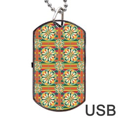 Eye Catching Pattern Dog Tag Usb Flash (one Side) by linceazul