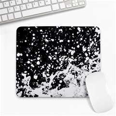 Black And White Splash Texture Large Mousepads by dflcprints