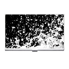 Black And White Splash Texture Business Card Holders by dflcprints