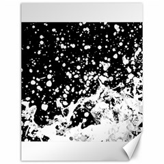 Black And White Splash Texture Canvas 12  X 16   by dflcprints