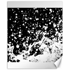 Black And White Splash Texture Canvas 16  X 20   by dflcprints