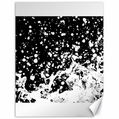 Black And White Splash Texture Canvas 18  X 24   by dflcprints