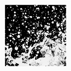 Black And White Splash Texture Medium Glasses Cloth by dflcprints