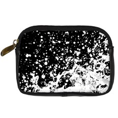 Black And White Splash Texture Digital Camera Cases by dflcprints