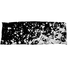 Black And White Splash Texture Body Pillow Case Dakimakura (two Sides) by dflcprints