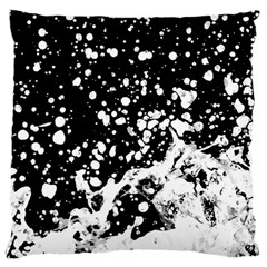 Black And White Splash Texture Large Cushion Case (one Side) by dflcprints