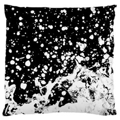 Black And White Splash Texture Standard Flano Cushion Case (two Sides) by dflcprints