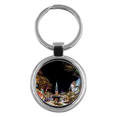 Church Decoration Night Key Chains (round)  by Nexatart