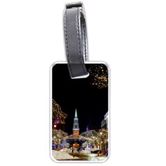 Church Decoration Night Luggage Tags (one Side)  by Nexatart