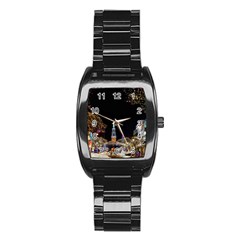 Church Decoration Night Stainless Steel Barrel Watch by Nexatart