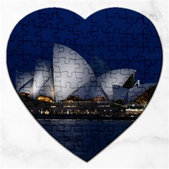 Landmark Sydney Opera House Jigsaw Puzzle (heart) by Nexatart