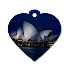 Landmark Sydney Opera House Dog Tag Heart (one Side)