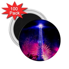 Paris France Eiffel Tower Landmark 2 25  Magnets (100 Pack)  by Nexatart