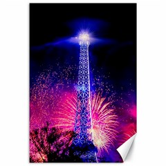 Paris France Eiffel Tower Landmark Canvas 24  X 36  by Nexatart