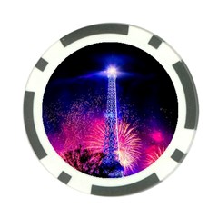 Paris France Eiffel Tower Landmark Poker Chip Card Guard by Nexatart