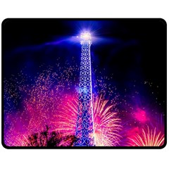 Paris France Eiffel Tower Landmark Fleece Blanket (medium)  by Nexatart