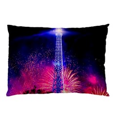 Paris France Eiffel Tower Landmark Pillow Case (two Sides) by Nexatart