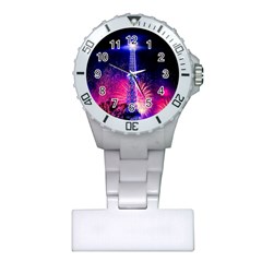 Paris France Eiffel Tower Landmark Plastic Nurses Watch by Nexatart