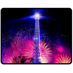 Paris France Eiffel Tower Landmark Double Sided Fleece Blanket (medium)  by Nexatart