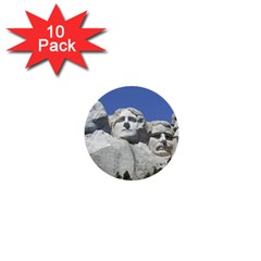 Mount Rushmore Monument Landmark 1  Mini Buttons (10 Pack)  by Nexatart