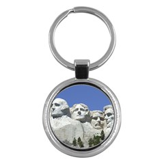 Mount Rushmore Monument Landmark Key Chains (round)  by Nexatart