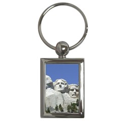 Mount Rushmore Monument Landmark Key Chains (rectangle)  by Nexatart