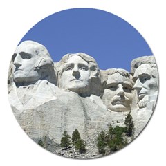 Mount Rushmore Monument Landmark Magnet 5  (round) by Nexatart