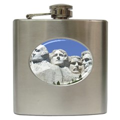 Mount Rushmore Monument Landmark Hip Flask (6 Oz) by Nexatart