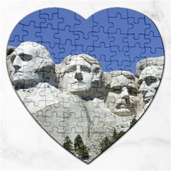 Mount Rushmore Monument Landmark Jigsaw Puzzle (heart) by Nexatart