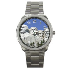 Mount Rushmore Monument Landmark Sport Metal Watch by Nexatart