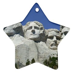 Mount Rushmore Monument Landmark Star Ornament (two Sides) by Nexatart